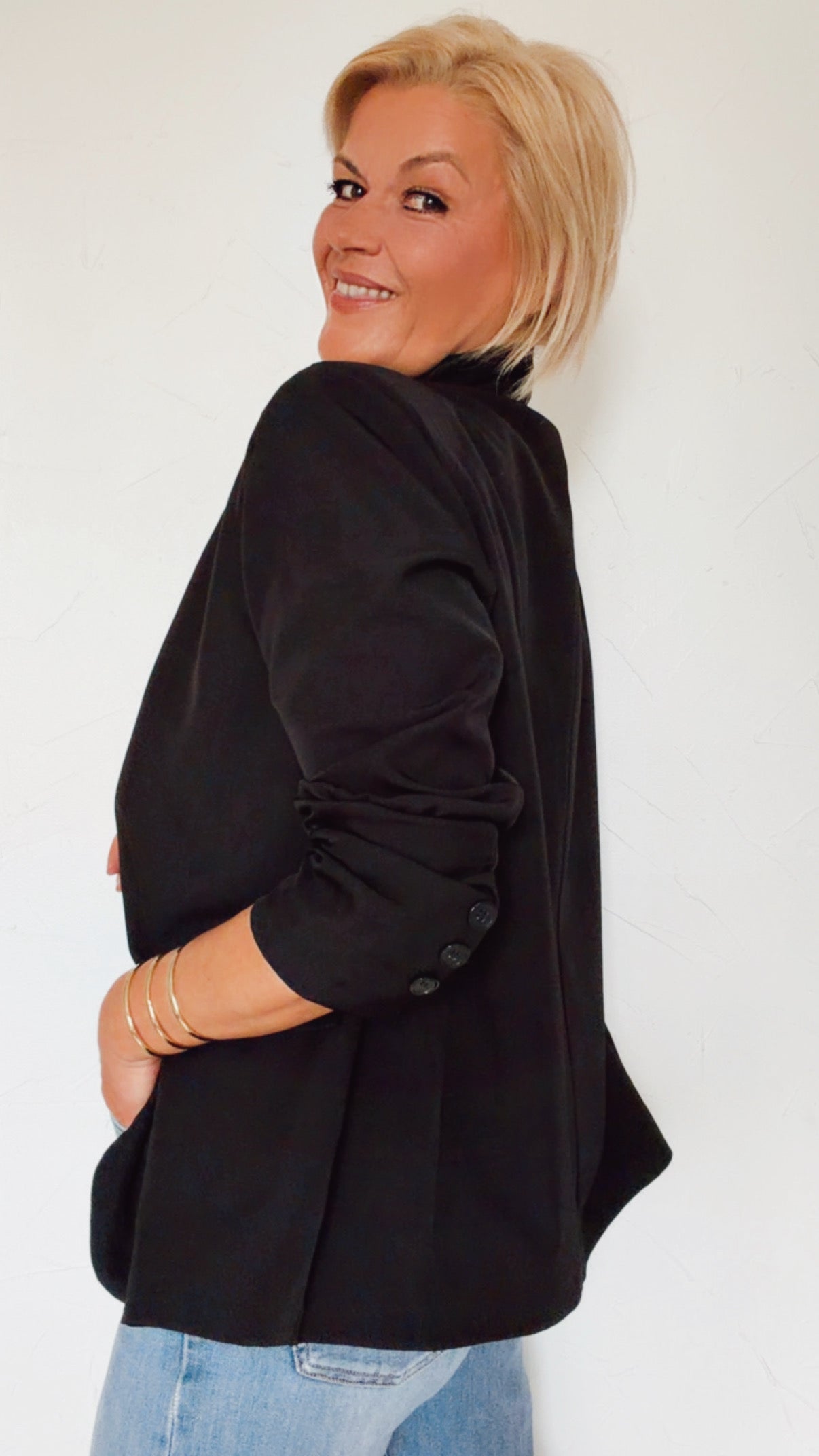 Blazer IVY asymétrique noir