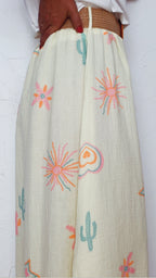 Jupe longue BAHIA imprimée 100% Gaze de coton