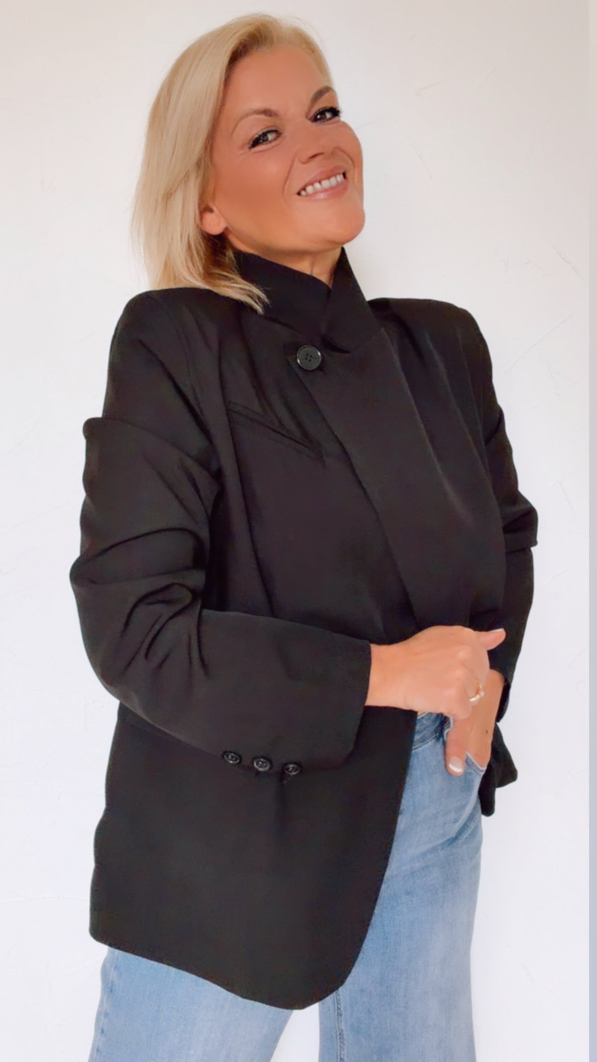 Blazer IVY asymétrique noir