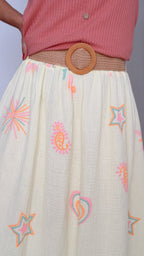 Jupe longue BAHIA imprimée 100% Gaze de coton