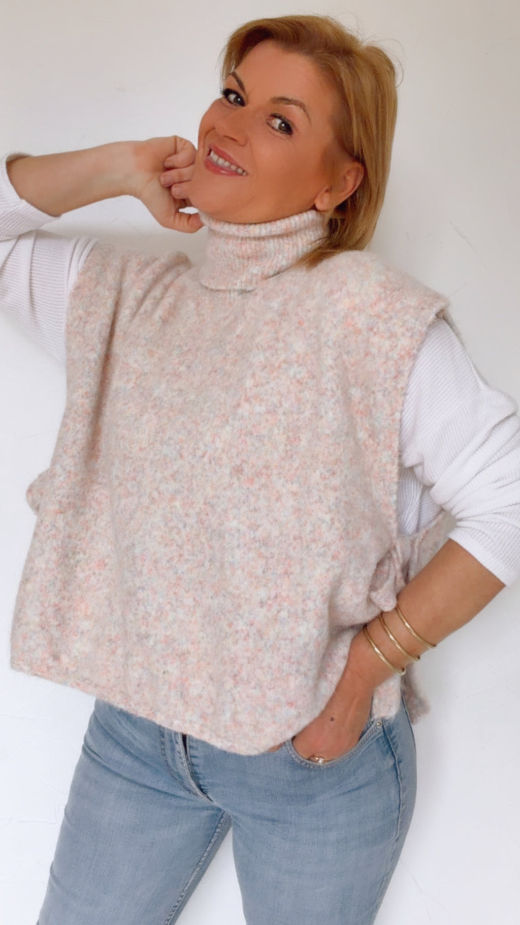 Pull CHARLIZE pastel multicolore