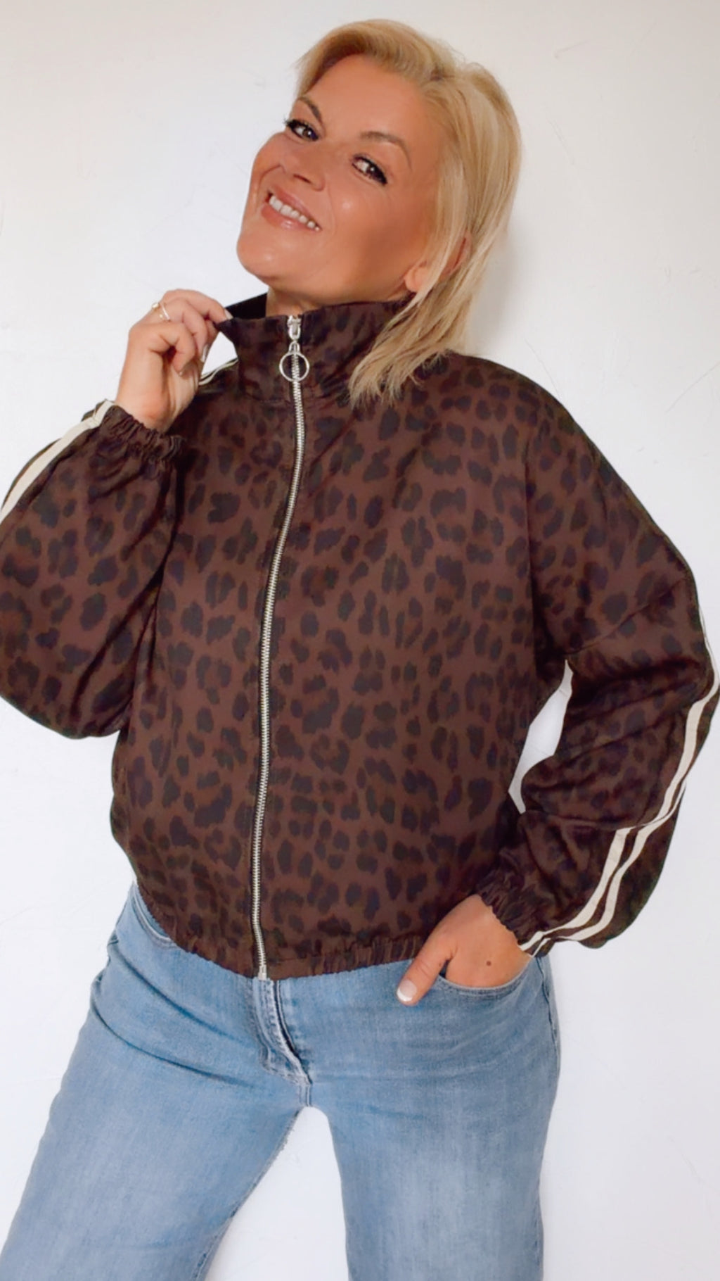 Bomber SALOMÉ imprimé léopard