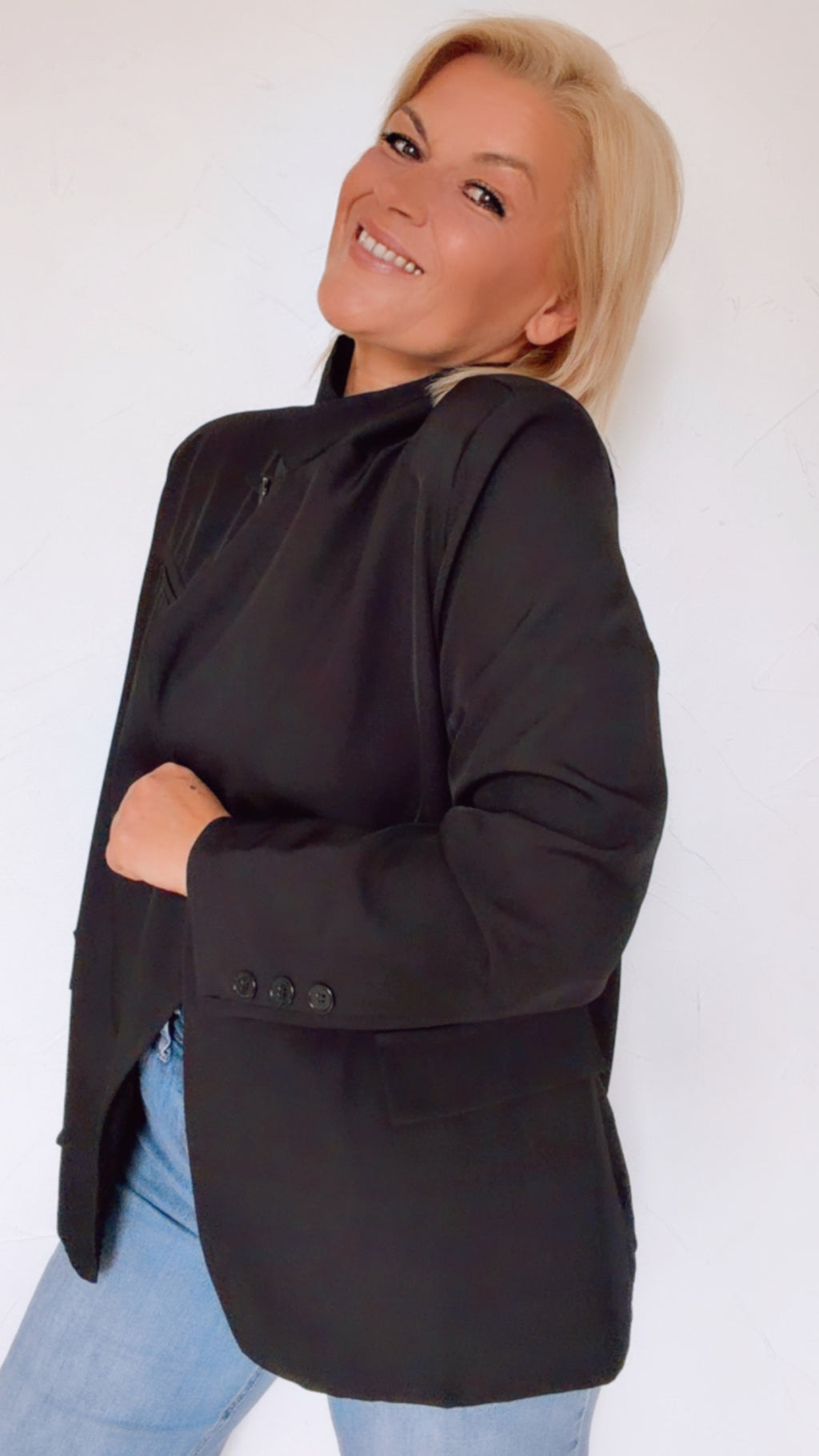 Blazer IVY asymétrique noir