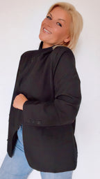 Blazer IVY asymétrique noir