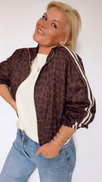 Bomber SALOMÉ imprimé léopard