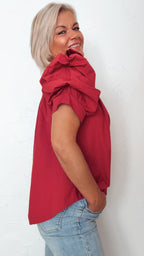 Blouse SIENNA framboise 100% Coton