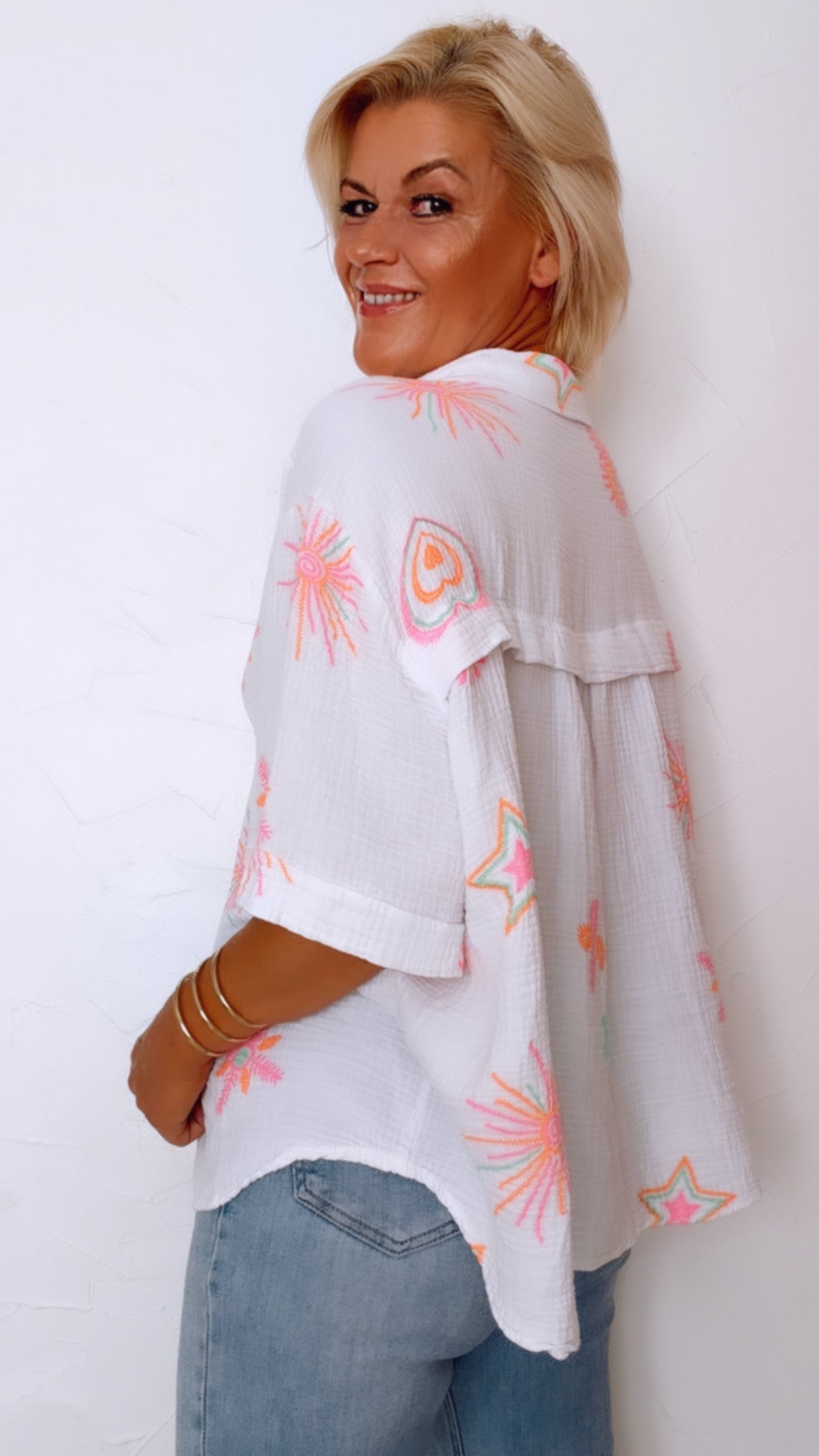 Chemisier BONDI imprimé 100% Gaze de coton