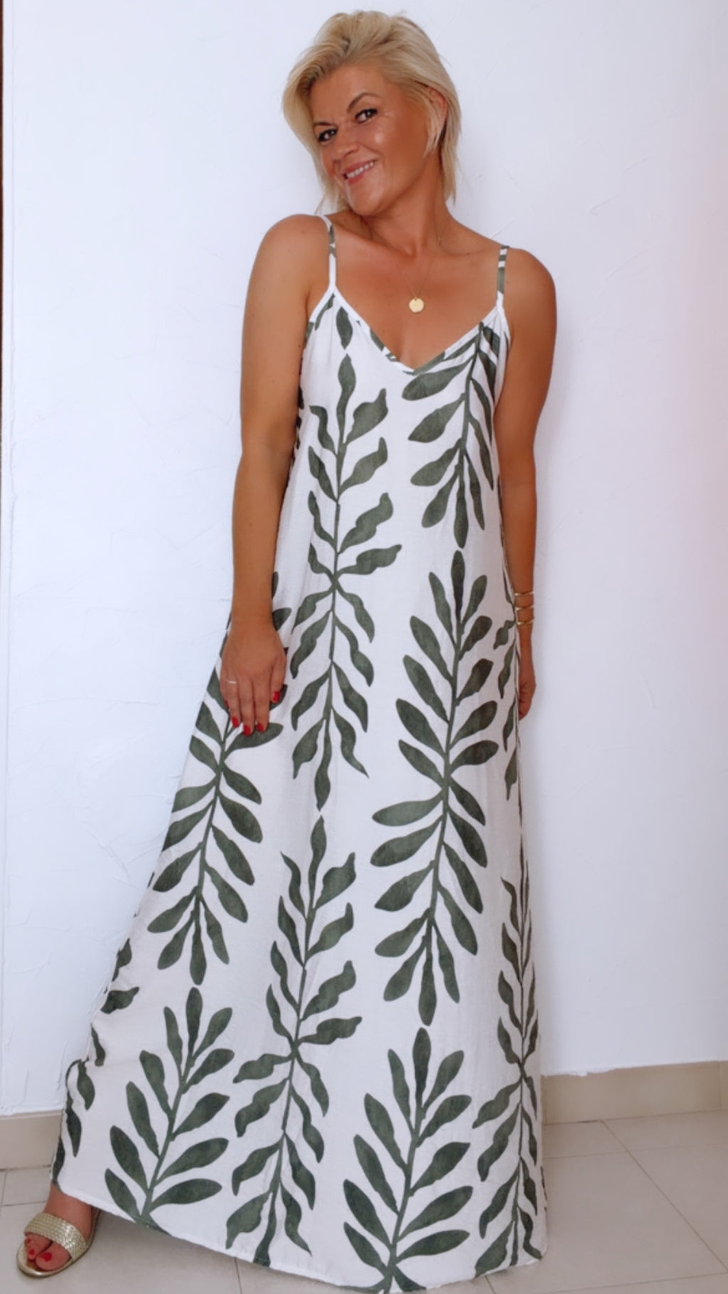 Robe longue OLIVIA imprimée