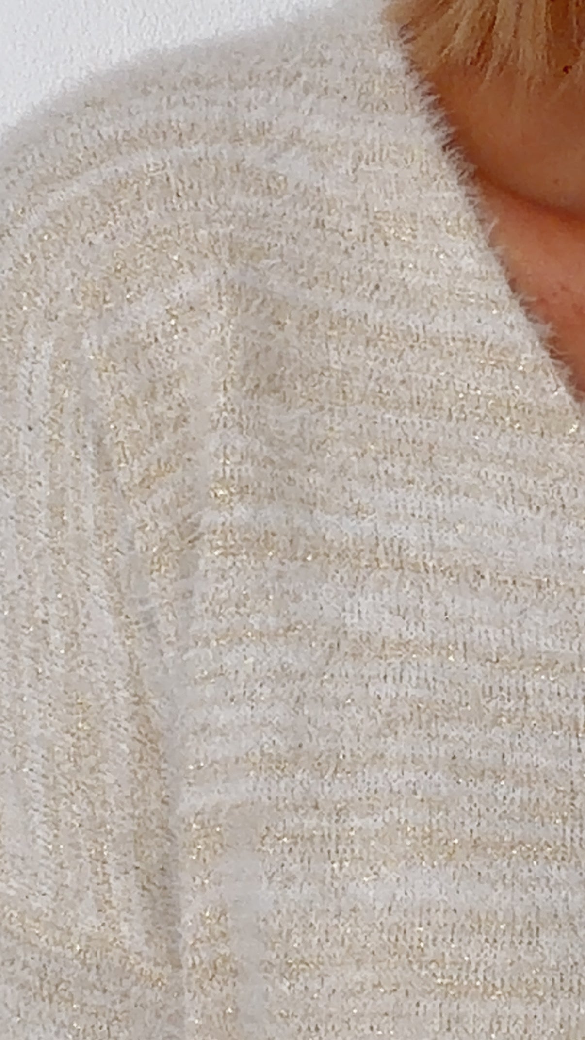 Pull VICTORIA écru & goldy