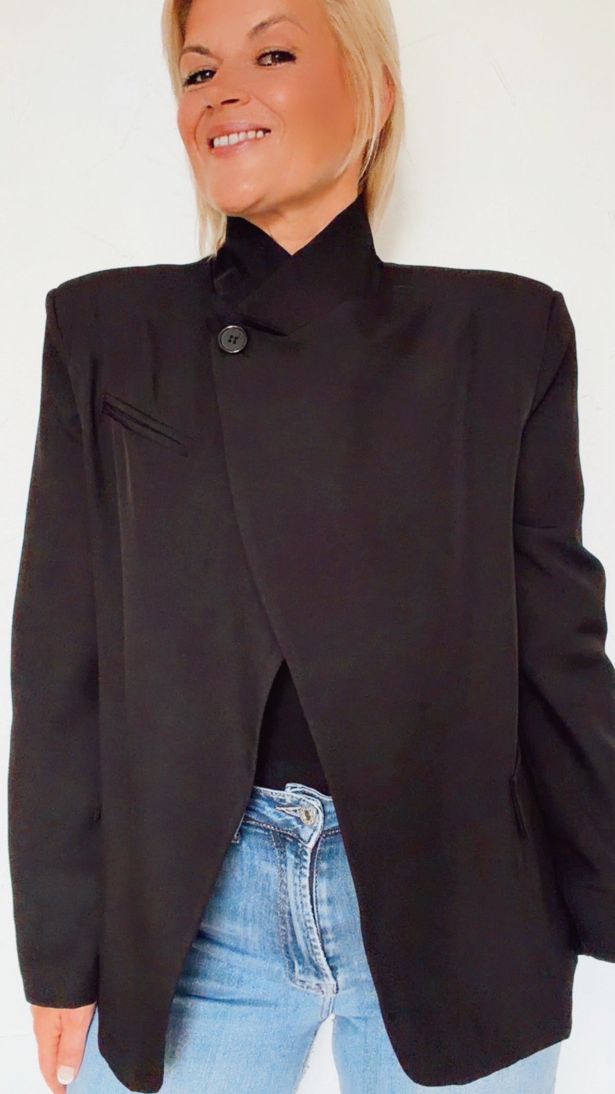 Blazer IVY asymétrique noir