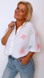Chemisier BONDI imprimé 100% Gaze de coton