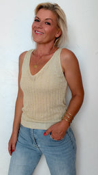 Débardeur LOU ajouré goldy
