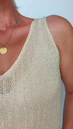 Débardeur LOU ajouré goldy