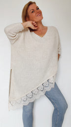 Pull GWEN oversize écru