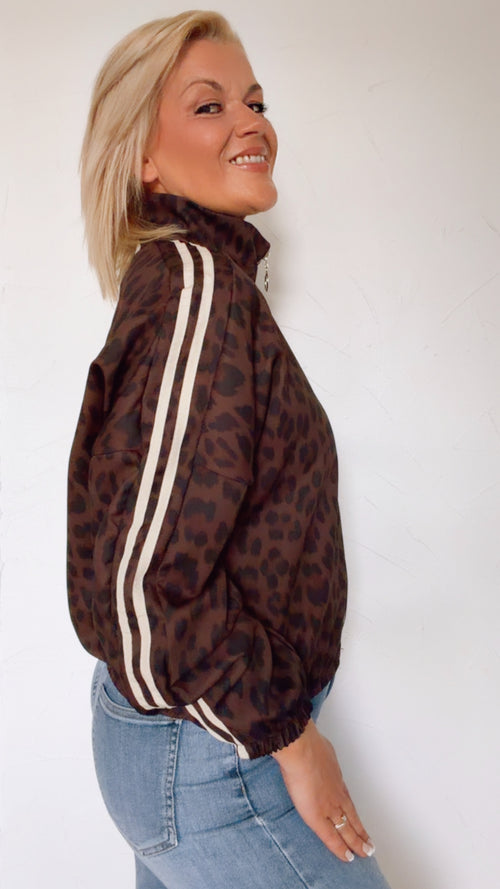 Bomber SALOMÉ imprimé léopard