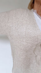 Gilet ajouré MORGAN sable