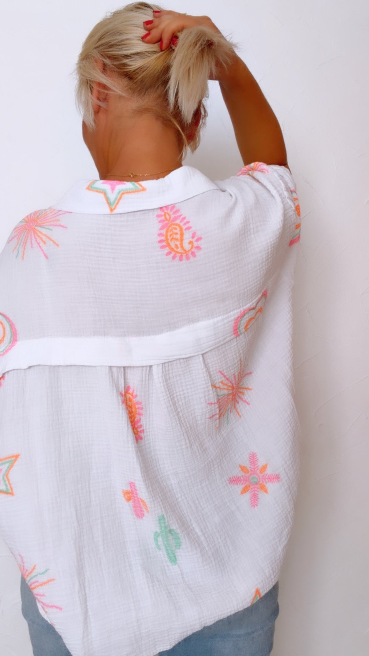 Chemisier BONDI imprimé 100% Gaze de coton