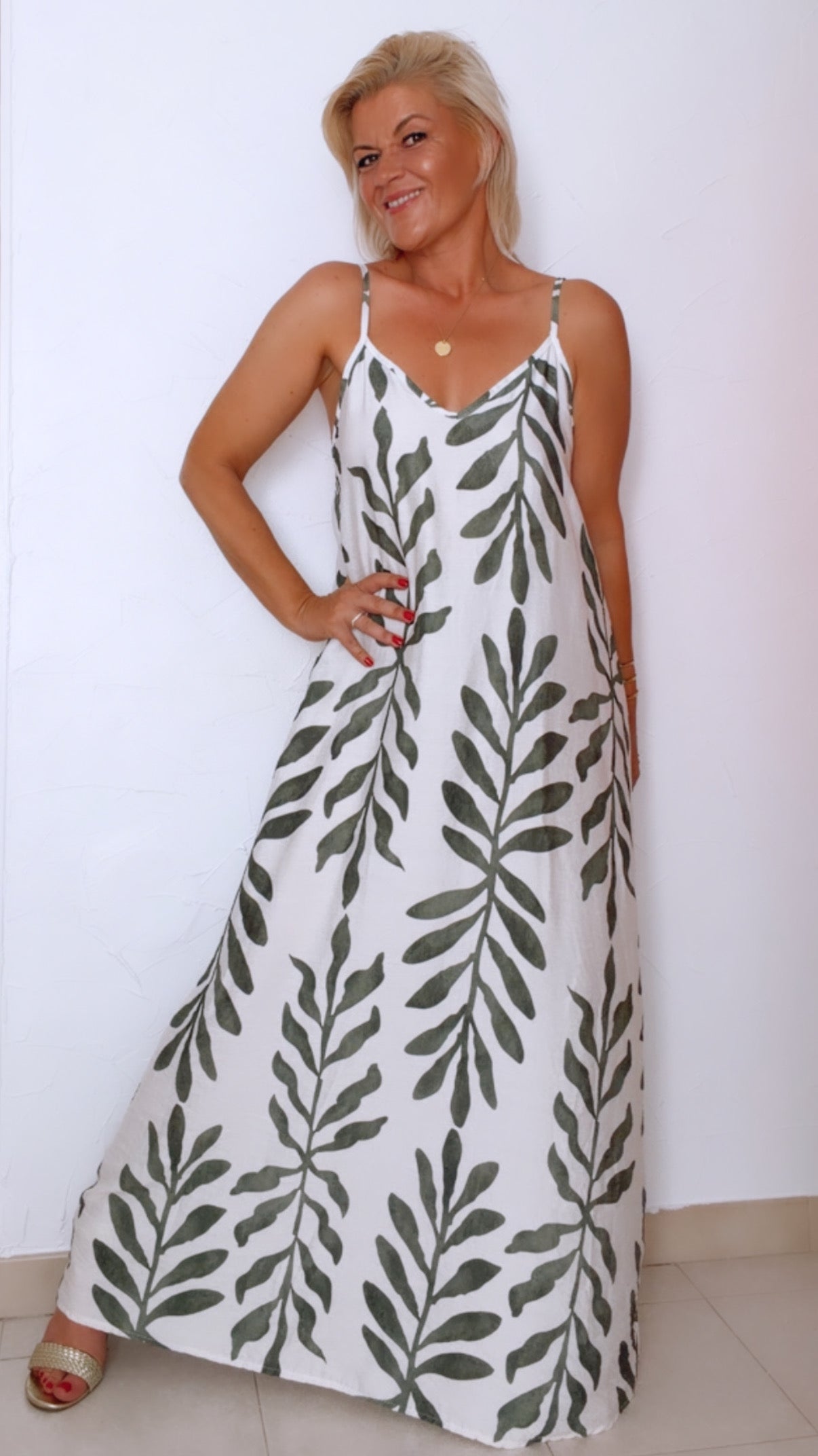 Robe longue OLIVIA imprimée