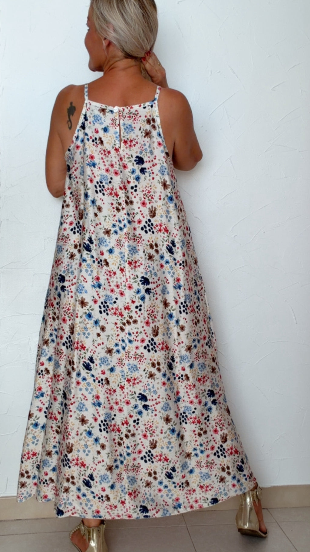 Robe longue DAPHNÉ imprimée