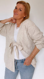 Gilet ajouré MORGAN sable