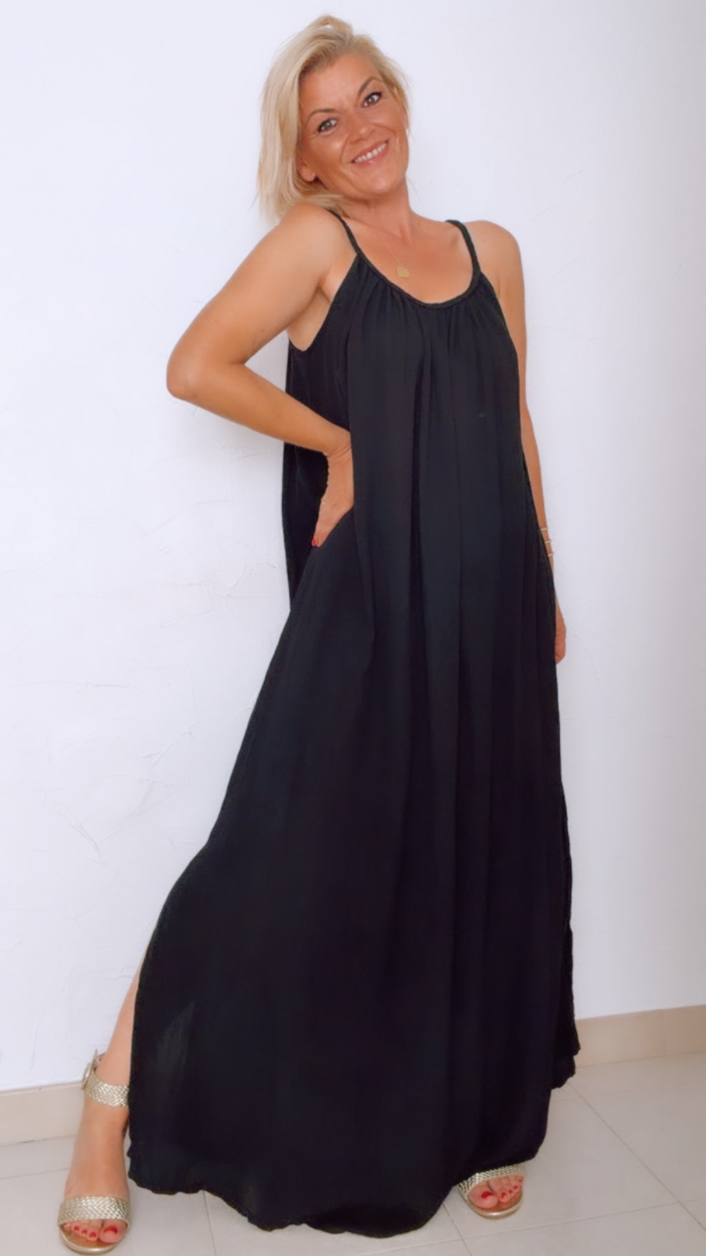 Robe longue ALBA noire