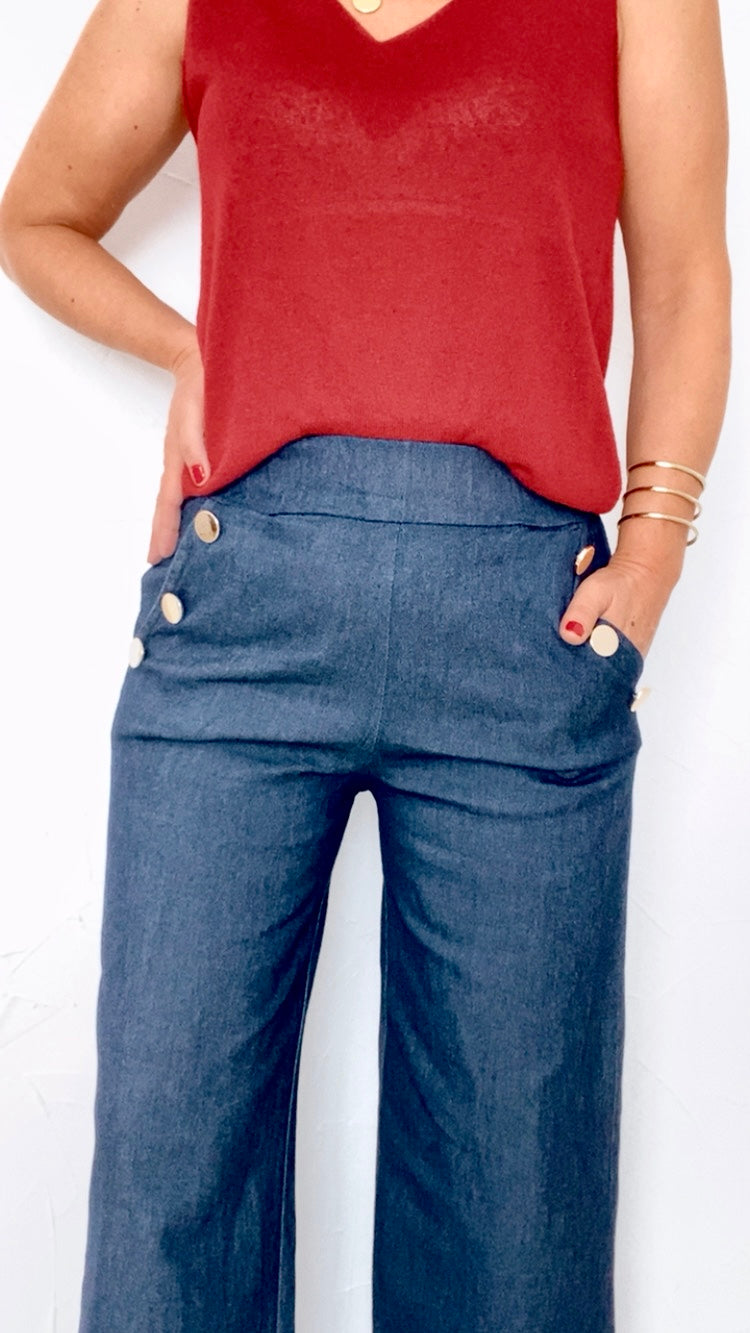 Pantalon GEORGES jean brut 100% Coton
