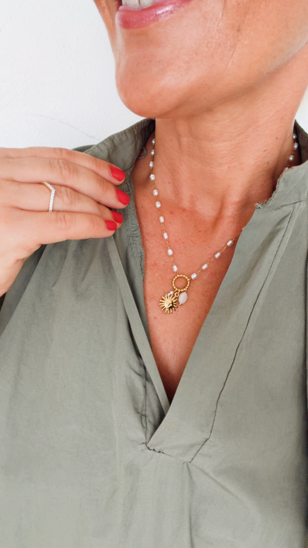 Collier SUNNY en perles d'eau douce