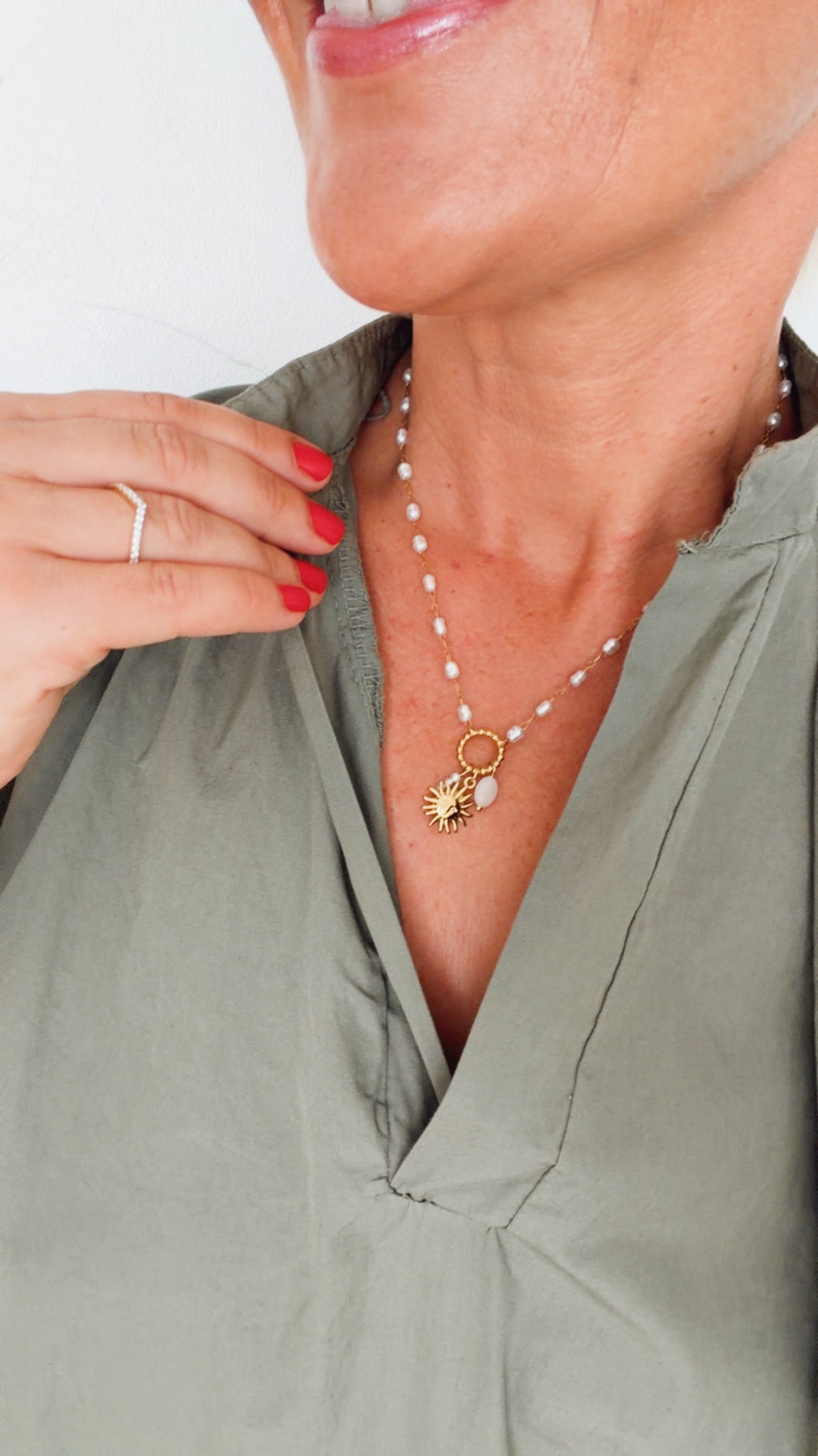 Collier SUNNY en perles d'eau douce