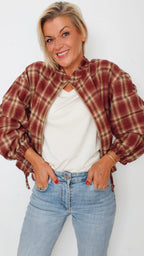 Veste Bomber MARTY en tartan