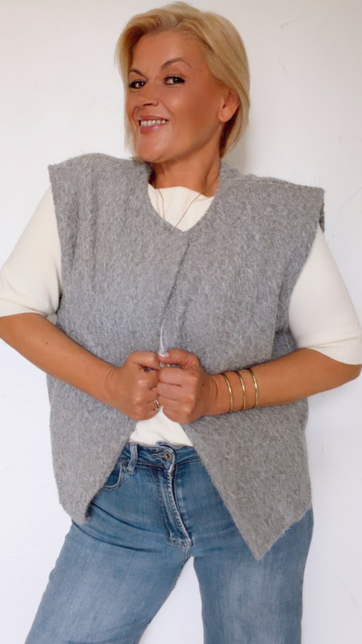 Veste JEANNE gris clair