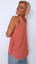 Débardeur côtelé AÏNA rose blush