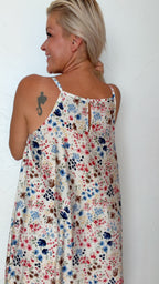 Robe longue DAPHNÉ imprimée