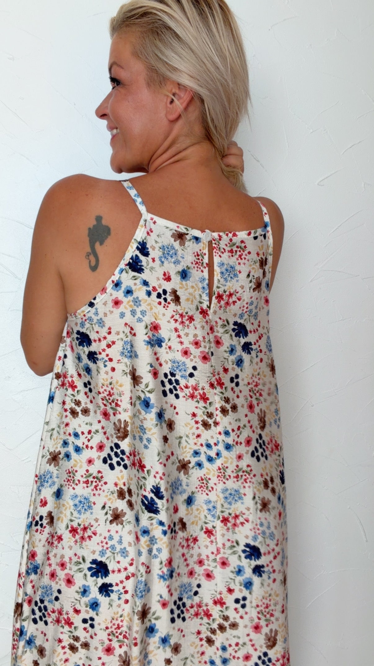 Robe longue DAPHNÉ imprimée