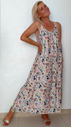 Robe longue DAPHNÉ imprimée