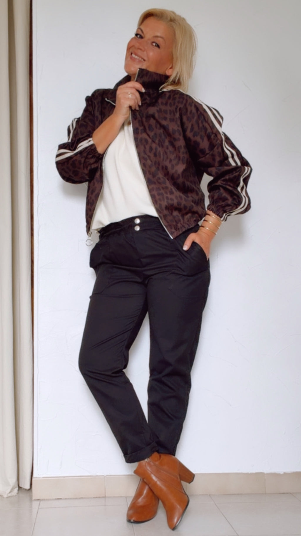 Bomber SALOMÉ imprimé léopard