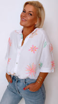 Chemisier BONDI imprimé 100% Gaze de coton